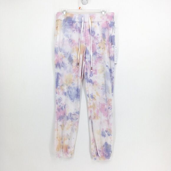 YFB Young Fabulous Broke Women M Juliette Tie Dye Joggers Drawstring Pastel NEW - Picture 2 of 7